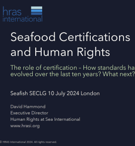 SECLEG Seafood Certifications Presentation Image