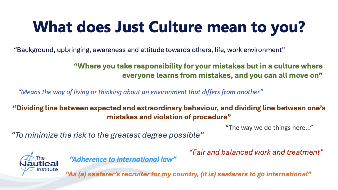 What Does Just Culture Mean to You?